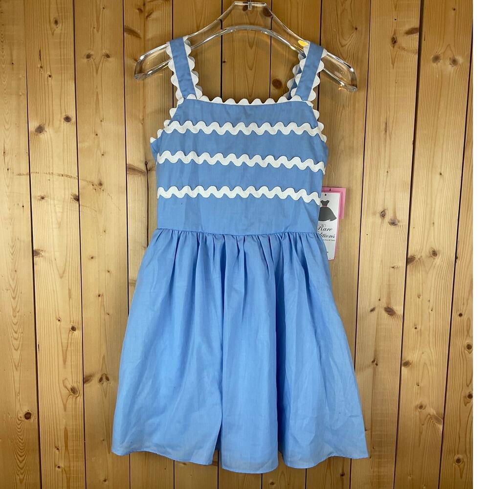 Rare Editions Girls' Beyond the Sea Sundress, Baby Blue - Size 12 Girls